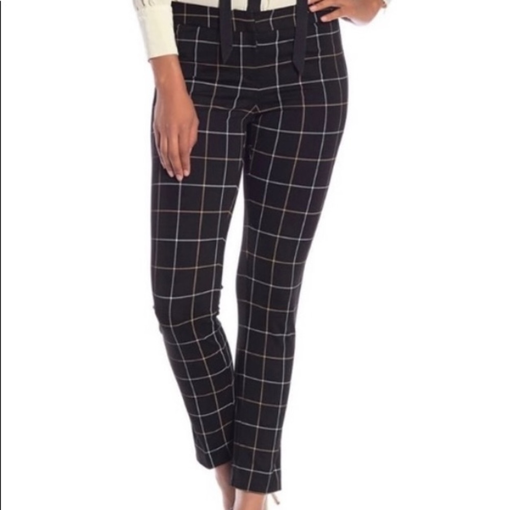 NWT Amanda & Chelsea Alex Ponte grid slim pant